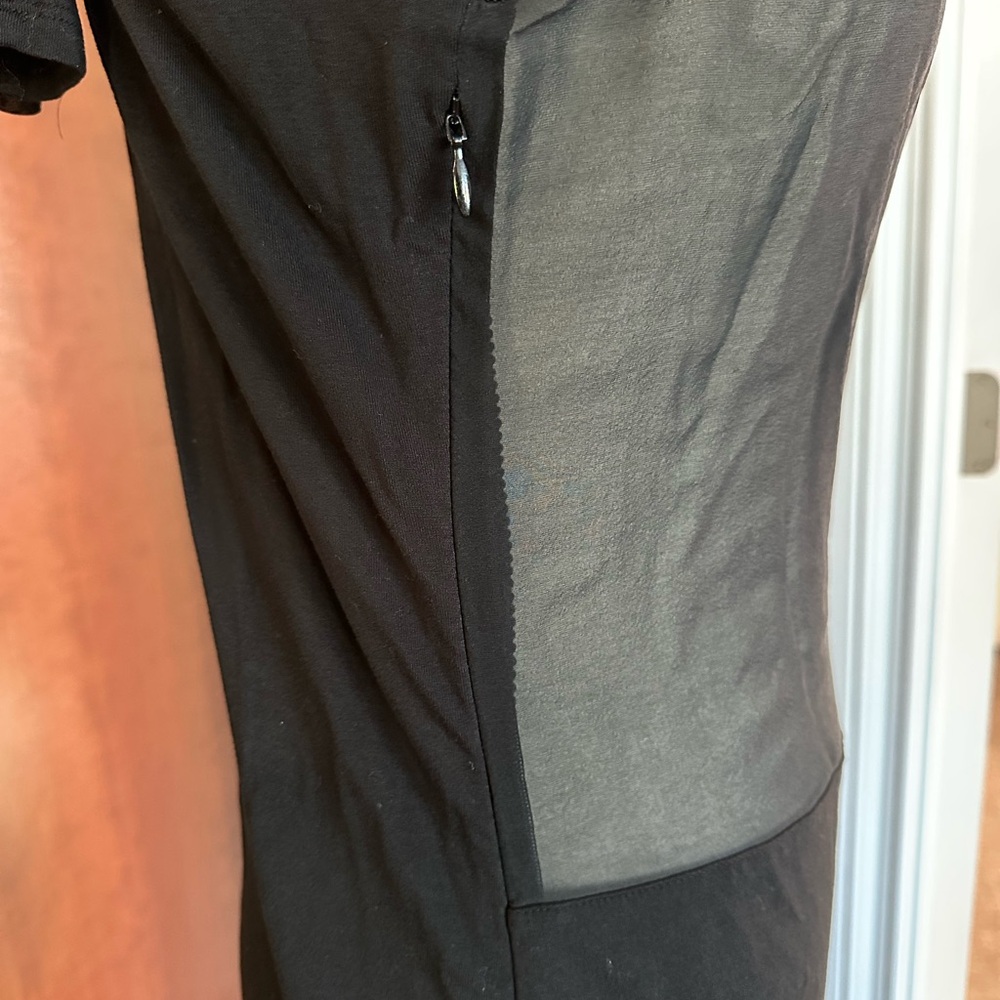 Rachel Zoe black silk and spandex maxi dress size L - Picture 4 of 7
